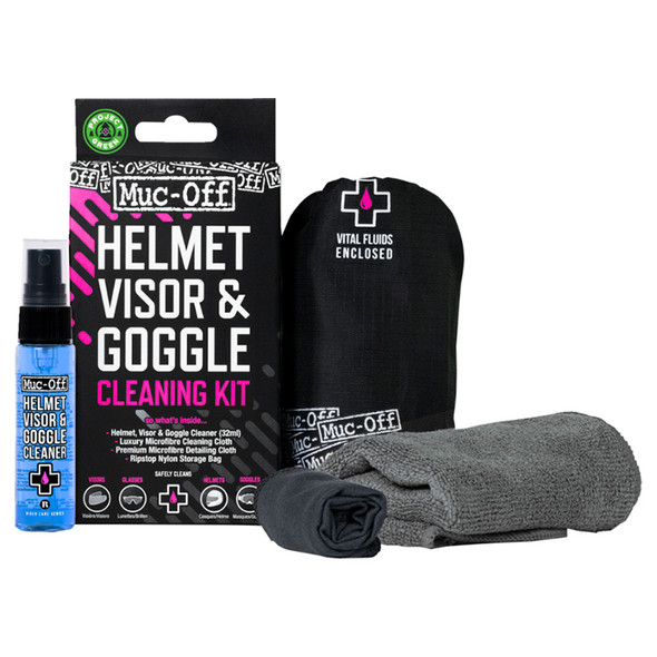 Muc-Off - Visor, Lens & Goggle Cleaning Kit - 30 ML / 1 US FL OZ.