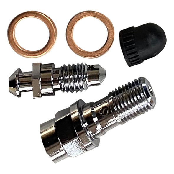 Drag Specialties - Bleeder & Caliper Banjo Bolt Kit fits '08-'23 Touring Models (OEM #s 41783-08 & 4890)