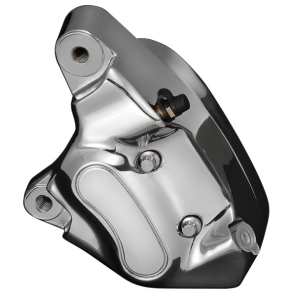 Drag Specialties - Chrome 4-Piston Front Left Brake Caliper fits '84-'99 Big Twin Models (OEM #4404684)