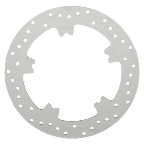 Drag Specialties - 11.8" Front Perimeter Spoke Mount Drilled Brake Rotor W/​OEM Cast Spoke Wheels (Repl. OEM #4455306A)