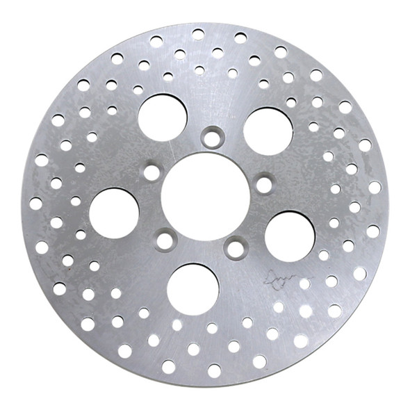 Drag Specialties - 10" Front Center Hub Mount Brake Rotor - Ground Stainless Steel (Repl. OEM #44137-77A)