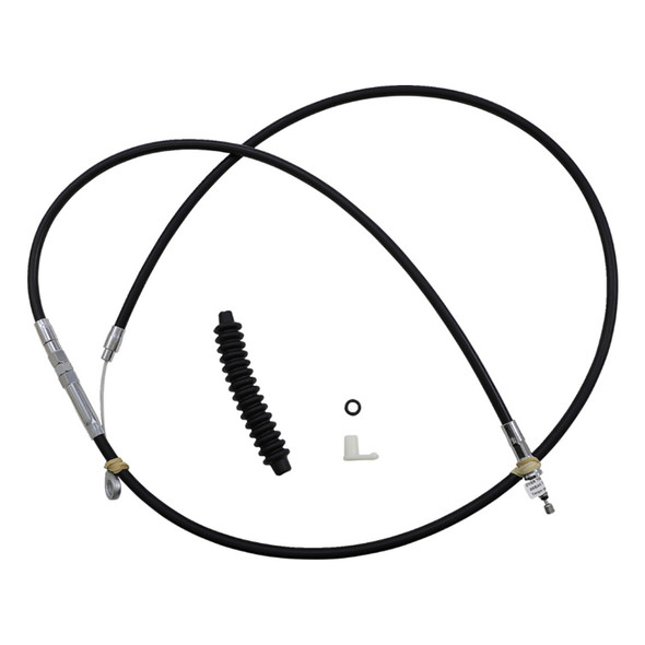 Drag Specialties - 63" Black Vinyl High-Efficiency Clutch Cable (Repl. OEM #370000-41/ 370000-41A)