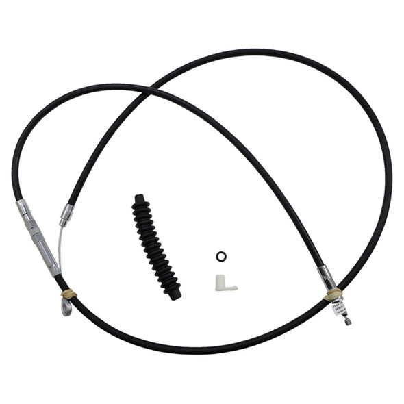 Drag Specialties - 59-1/4" Black Vinyl High-Efficiency Clutch Cable fits '11-'17 XL 1200CP/​1200CB, '13-'17 XL 1200V Models - Alternative Length