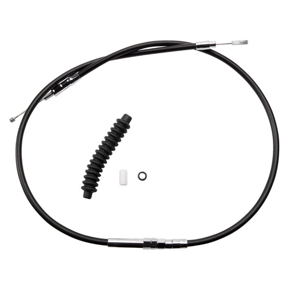 Drag Specialties - 52" Black Vinyl High-Efficiency Clutch Cable fits '87-'06 Big Twin, '86-'13 Sportster Models (Except '06 Dyna Glide) - Alternative Length