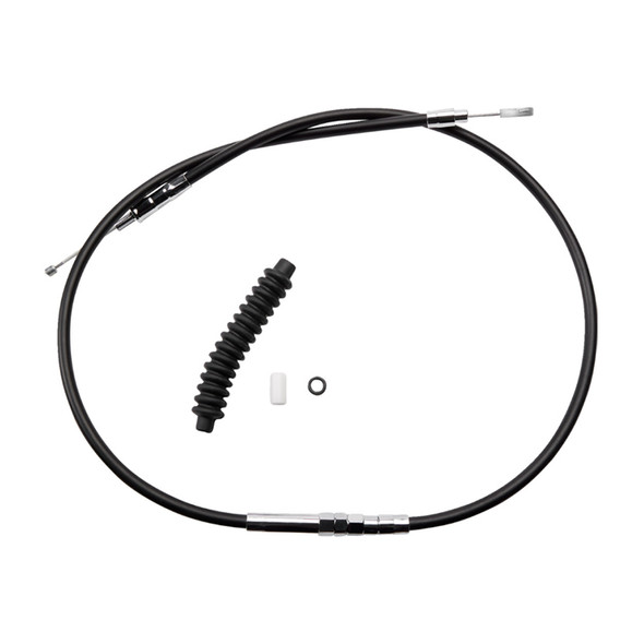 Drag Specialties - 50" Black Vinyl High-Efficiency Clutch Cable fits '87-'06 Big Twin, '86-'13 Sportster Models (Except '06 Dyna Glide) - Alternative Length