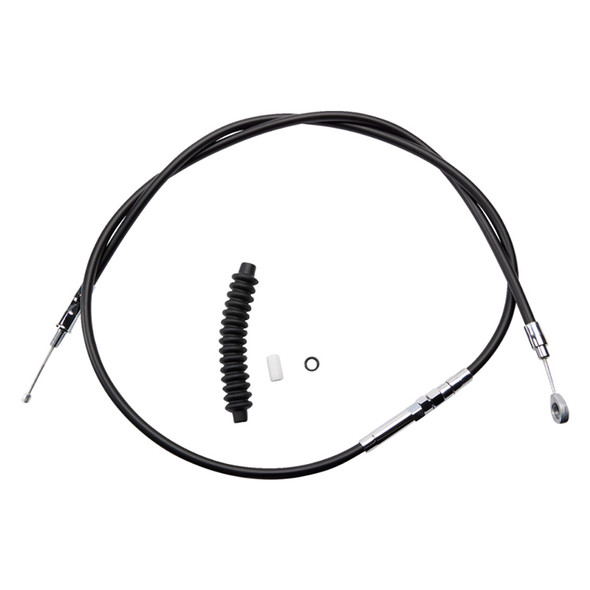 Drag Specialties - 68-11/16" Black Vinyl High-Efficiency Clutch Cable fits '87-'06 Big Twin/ '86-'13 Sportster Models (Except '06 Dyna Glide) - Alternative Length