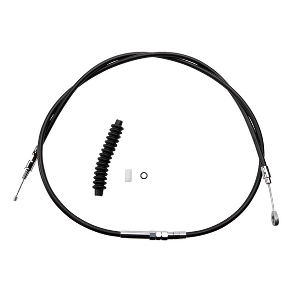 Drag Specialties - 78-11/16" Black Vinyl High-Efficiency Clutch Cable fits '87-'06 Big Twin, '86-'13 Sportster Models (Except '06 Dyna Glide) - Alternative Length