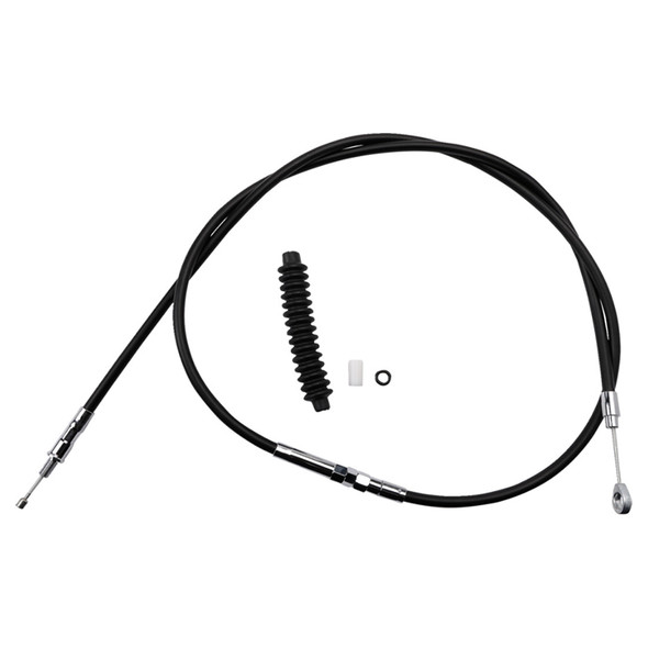 Drag Specialties - 66-5/8" Black Vinyl High-Efficiency Clutch Cable fits '87-'94 FXR Model - Alternative Length
