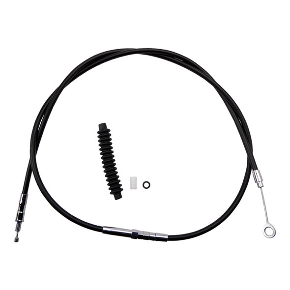 Drag Specialties - 69-13/16" Black Vinyl High-Efficiency Clutch Cable fits '87-'94 FXR Model - Alternative Length