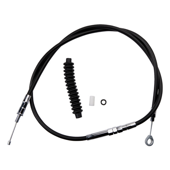 Drag Specialties - 52-3/4" Black Vinyl High-Efficiency Clutch Cable (Repl. OEM #38619-89A/ 38619-86A/ 38663-00)