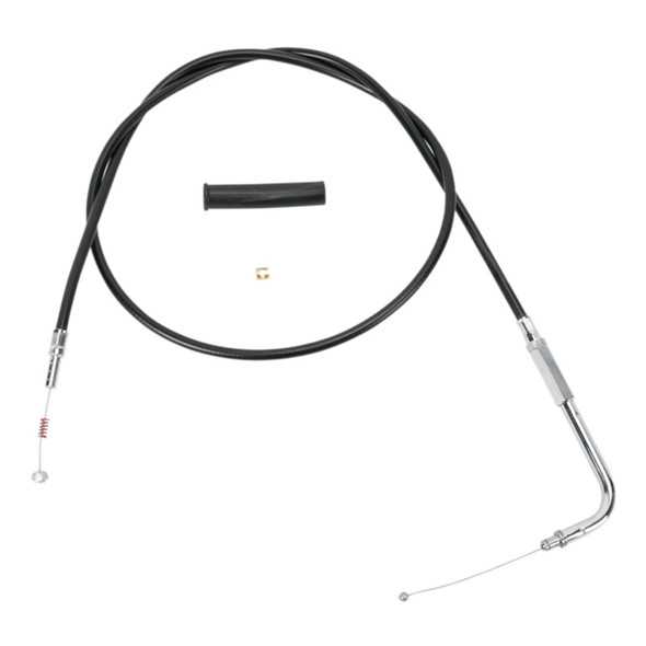 Drag Specialties - 48" Black Vinyl Idle Cable fits '81-'89 Big Twin, '81-'85 Sportster Models - Alternative Length