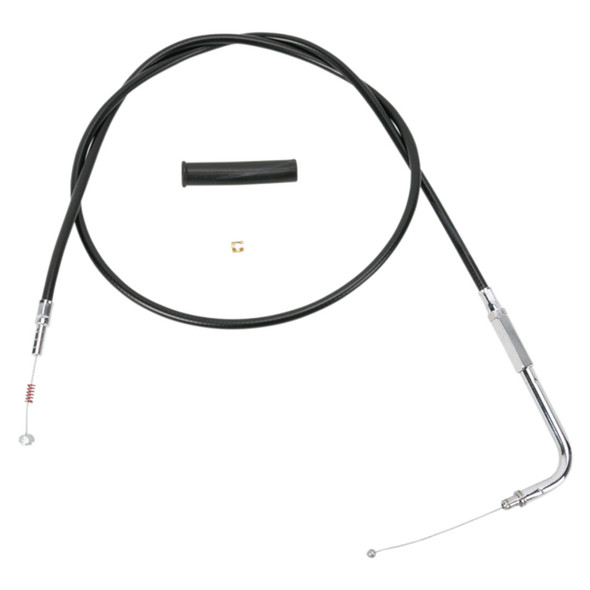 Drag Specialties - 54" Black Vinyl Idle Cable fits '88-'95 XL Sportster & '90-'95 Big Twin Models - Alternative Length