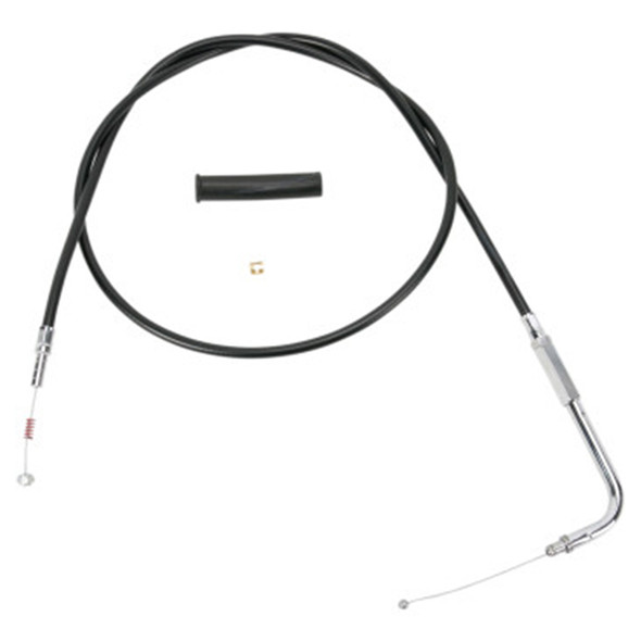 Drag Specialties - 54" Black Vinyl Idle Cable fits '96-'17 Big Twin, '07-'22 XL Models (Except '99-'01 EFI Dressers, '21-'22 XL S/RH 1250S, '22 Nightster/RH975) - Alternative Length