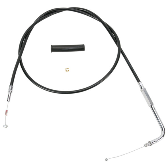 Drag Specialties - 47-1/2" Black Vinyl Idle Cable fits '96-'17 Big Twin, '07-'22 XL Models (Except '99-'01 EFI Dressers, '21-'22 XL S/RH 1250S, '22 Nightster/RH975) - Alternative Length