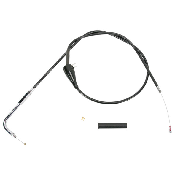 Drag Specialties - 45-1/2" Black Vinyl Idle Cable fits '96-'17 Big Twin, '07-'22 XL Models (Except '99-'01 EFI Dressers, '21-'22 XL S/RH 1250S, '22 Nightster/RH975) - Alternative Length