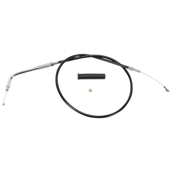 Drag Specialties - 43-1/2" Black Vinyl Idle Cable fits '96-'17 Big Twin, '07-'22 XL Models (Except '99-'01 EFI Dressers, '21-'22 XL S/RH 1250S, '22 Nightster/RH975) - Alternative Length