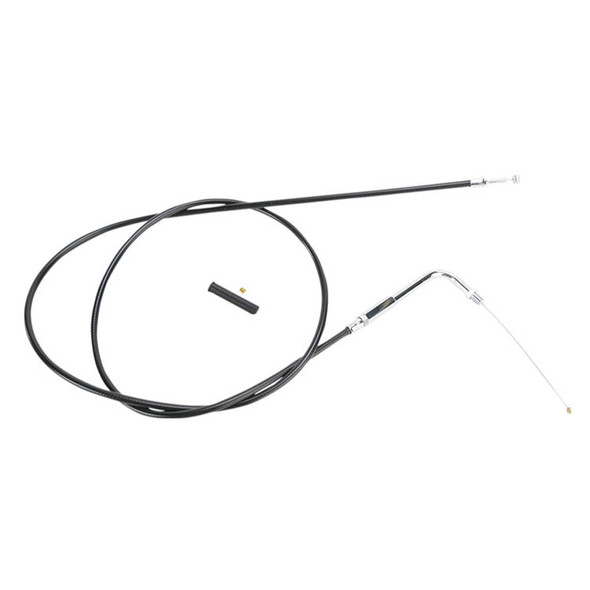 Drag Specialties - 58" Black Vinyl Throttle Cable fits '88-'95 XL Sportster & '90-'95 Big Twin Models - Alternative Length