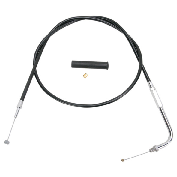 Drag Specialties - 36" Black Vinyl Throttle Cable fits '74-'80 Big Twin, '74-'80 Sportster Models - Alternative Length