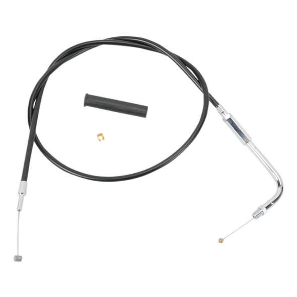 Drag Specialties - 44" Black Vinyl Throttle Cable fits '81-'89 Big Twin, 81'-'85 Sportster Models - Alternative Length