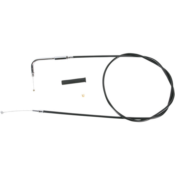 Drag Specialties - 50" Black Vinyl Throttle Cable fits '96-'17 Big Twin, '07-'22 XL Models (Except '99-'01 EFI Dressers, '21-'22 XL S/RH 1250S, '22 Nightster/RH975) - Alternative Length