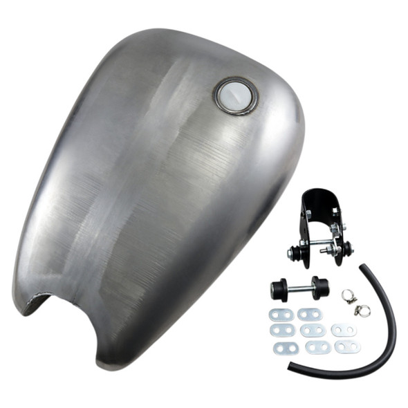 Drag Specialties - Extended Smooth-Top QuickBob® Rubber-Mount Single-Cap Style Gas Tank fits '82-'03 Sportster Models