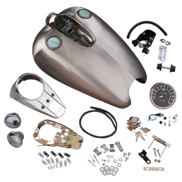 Drag Specialties - Extended Dash-Style Rubber-Mount Quickbob® Tank Kit fits '86-'94 Sportster Models