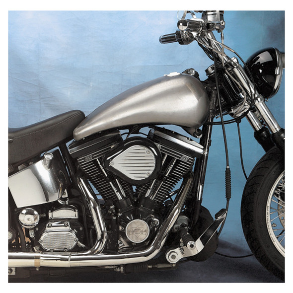 Drag Specialties - 2" Extended Two-Piece Flat-Side Gas Tank fits '84-'99 FXST/​FLST, '85-'86 FXWG & FXSB Models - 5.2 Gallons