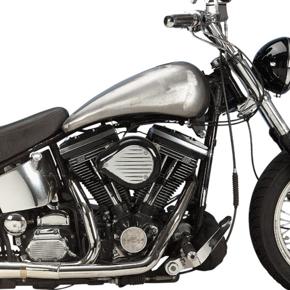 Drag Specialties - One-Piece Smooth-Top Style Extended Gas Tank W/ Single Aero Cap fits '84-'99 Softail Models