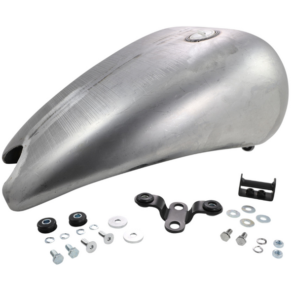 Drag Specialties - One-Piece Smooth-Top Style Extended Gas Tank W/ Single Screw-In Cap fits '84-'99 Softail Models