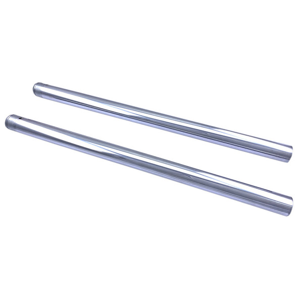 Drag Specialties - 49MM Hard Chrome Fork Tubes W/ 27.50" Length fits '06-'17 Dyna Models (Repl. OEM #46617-06)
