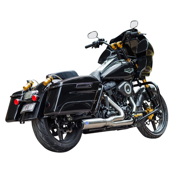S&S - Sidewinder 2-Into-1 Exhaust System - fits '17-'18 Touring Models