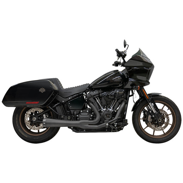 Bassani Exhaust - 49-State 2-into-1 Road Rage III Exhaust System fits '18-'23 Softail Models - Black