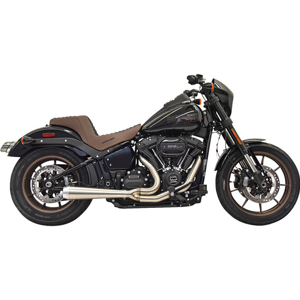 Bassani Exhaust - 49-State 2-into-1 Road Rage III Exhaust System fits '18-'23 Softail FXFB/FLSL/FXBB/FXLRS Models - Stainless