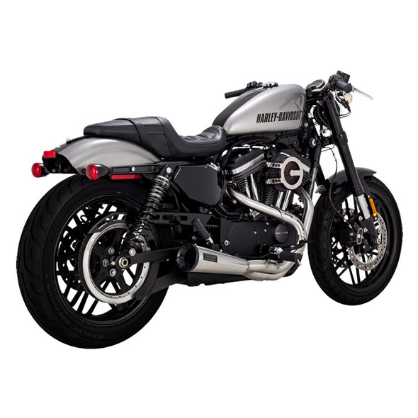 Vance & Hines - 2-into-1 Upsweep Exhaust System fits '04-'13 Sportster Models - Stainless Steel