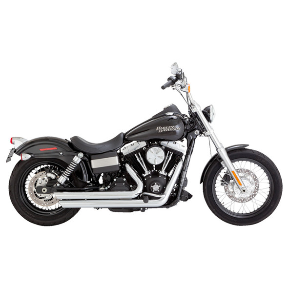 Vance & Hines - Big Shots Staggered Exhaust System fits '06-'09 Dyna Models - Chrome