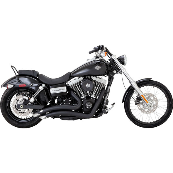 Vance & Hines - 2-into-2 Big Radius Exhaust System fits '06-'09 Dyna Models - Matte Black