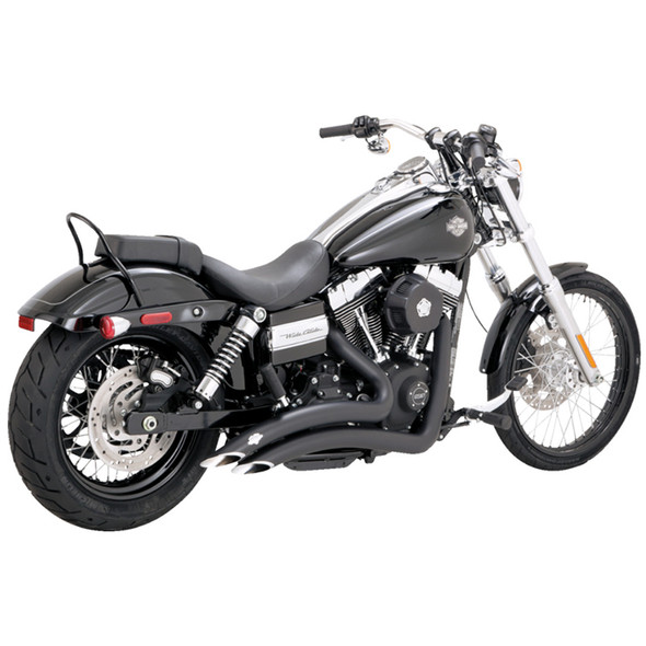 Vance & Hines - 2-into-2 Big Radius Exhaust System fits '06-'09 Dyna Models - Matte Black