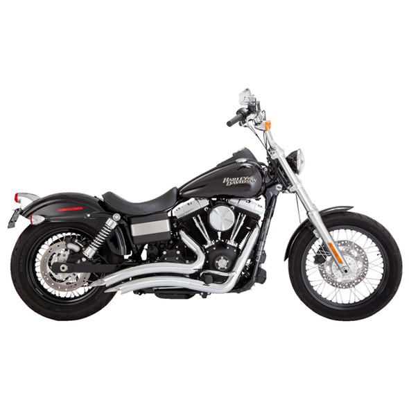 Vance & Hines - 2-into-2 Big Radius Exhaust System fits '06-'09 Dyna Models - Chrome