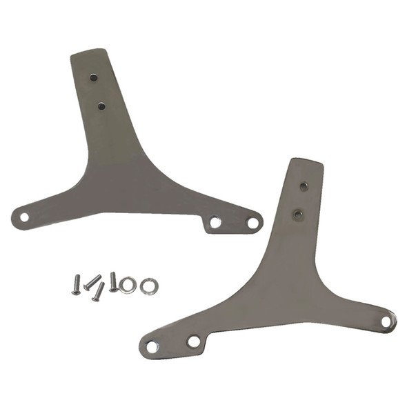 Drag Specialties - Sissy Bar Side Plates fits '82-'00 FXR Models - Chrome