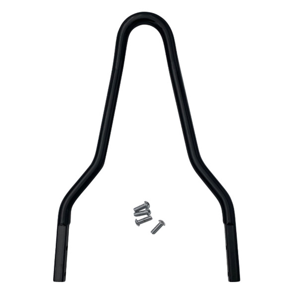 Drag Specialties Round Sissy Bar - Black fits '06-'23 Dyna Models (Except '06-'08 FXDWG, FXDF, FLD) - 10.12"H x 8.75"W