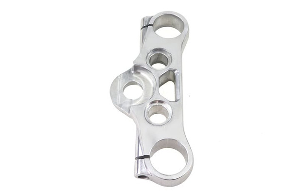 V Twin Chrome Top Triple Tree fits 49mm Fork Tubes on '08 '17 Dyna