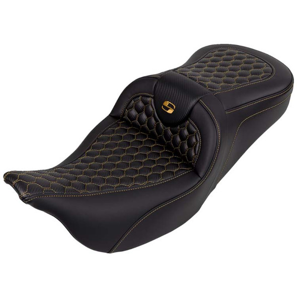Saddlemen - RoadSofa Seat without Backrest fits '08-'23 Touring Models - Honeycomb