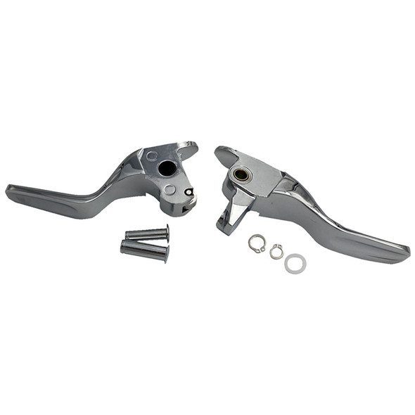 Drag Specialties - Short Lever Set fits '14-'16 Touring & '06-'17 V-Rod w/ OEM Hydraulic Clutch