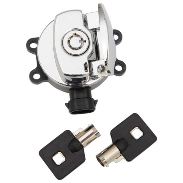 Drag Specialties - Side Hinge Ignition Switch with Fork Lock fits