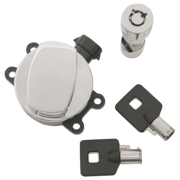 Drag Specialties - Side Hinge Ignition Switch with Fork Lock fits '11-'17 FLS/​FLST MODELS (REPL. OEM #71400076)