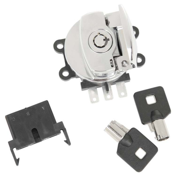 Drag Specialties - Side Hinge Ignition Switch with Fork Lock fits