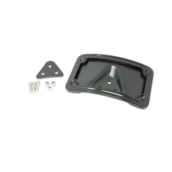 Motorcycle Supply Co. - Curved Harley Lay Down License Plate Mount