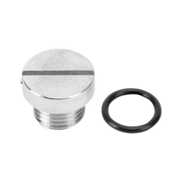 Colony - 9876-2 Chrome Oil Screen Plug fits '70-'80 Big Twin Models (OEM #657)
