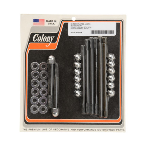 Colony - 8139-34 Motor Case Acorn Hardware Kit fits '70-'78 Big Twin Models