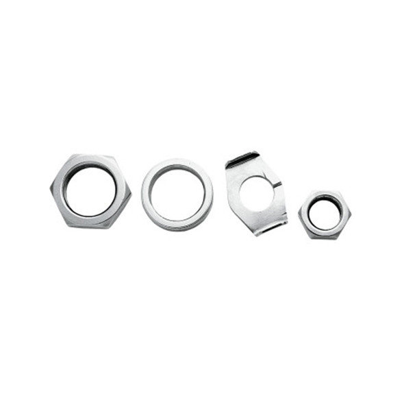 Colony - 8160-4 Rear Axle Nut Kit fits '46-'71 Big Twin & '57-'72 Sportster Models (OEM #41596-30, 41603-32) - Chrome